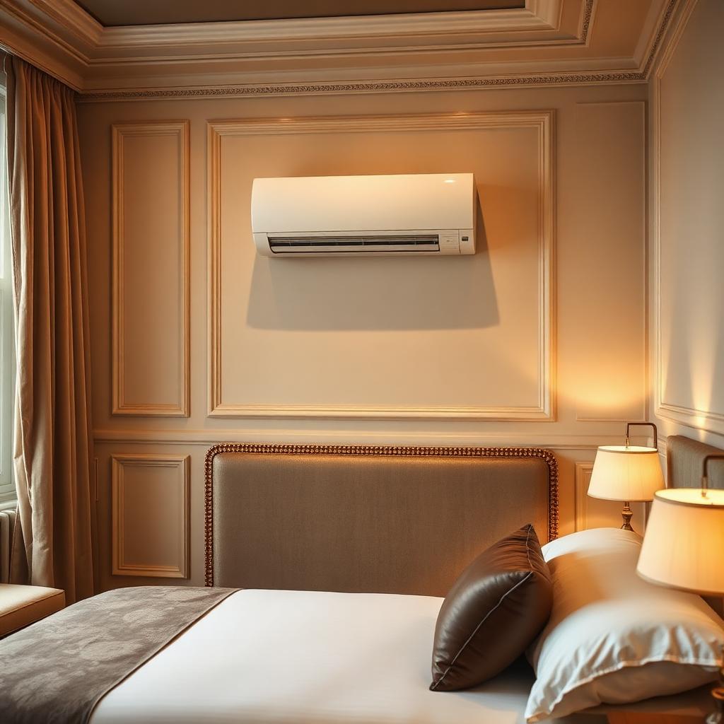 Camera di hotel toscano con climatizzatore integrato